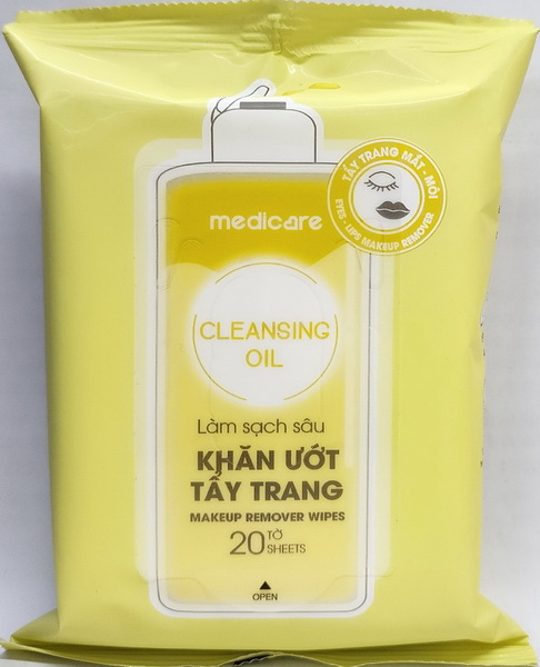 Sản phẩm Khăn Uớt Tẩy Trang MEDiCARE Cleansing Oil | Gói 20 tờ