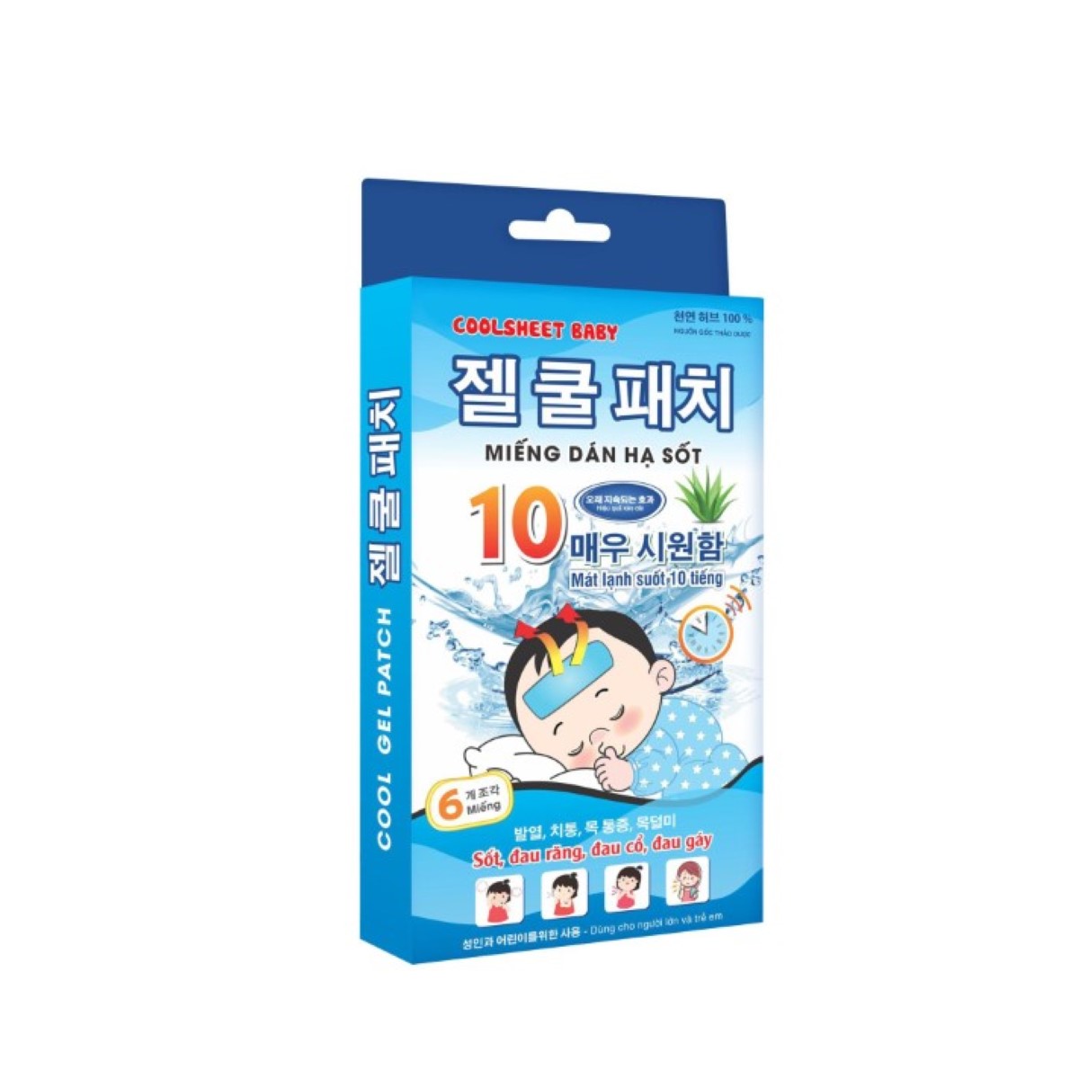 Sản phẩm Miếng Dán Hạ Sốt COOLING SHEET | 6 miếng