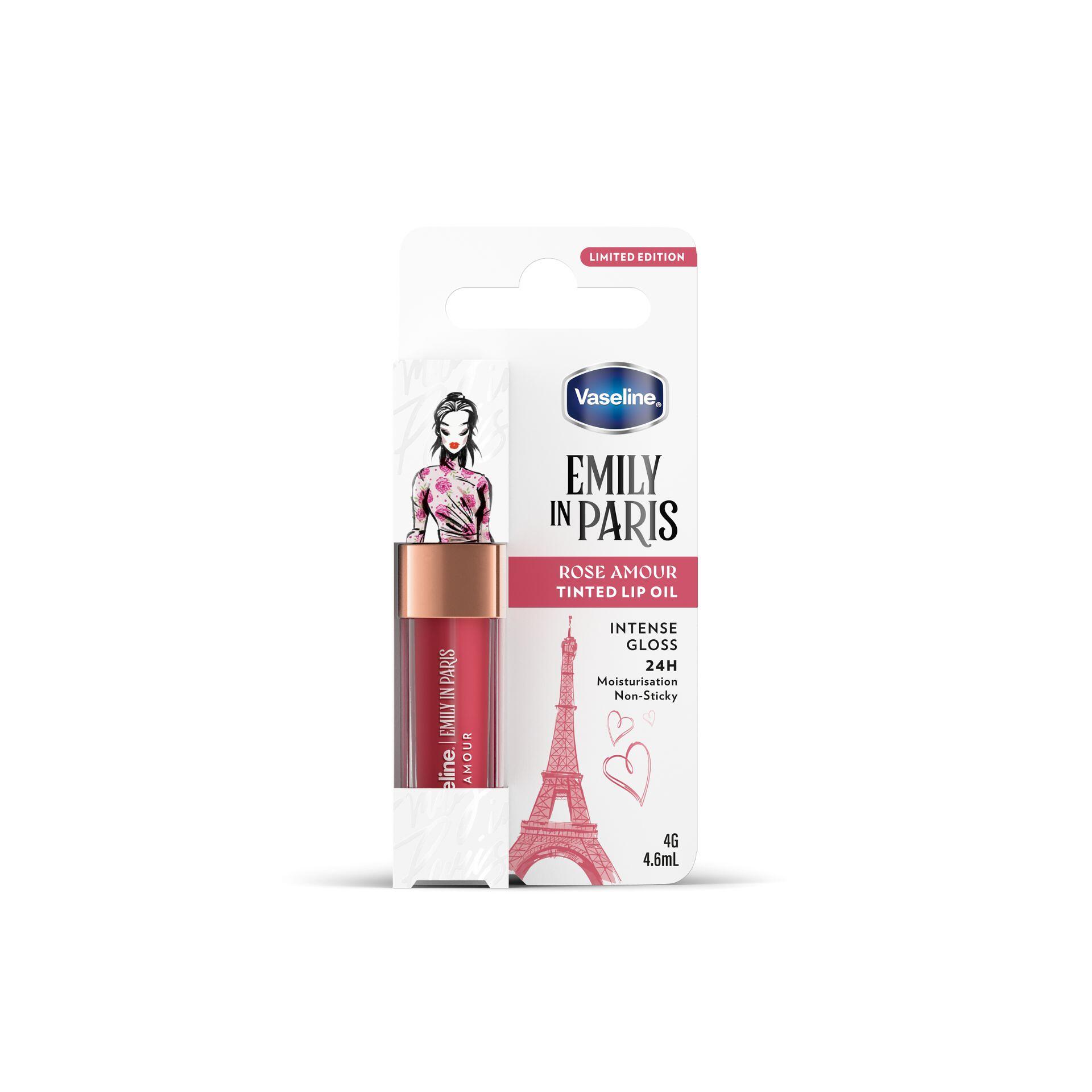 Sản phẩm Son Dưỡng Có Màu VASELINE Emily In Paris Rose Amour Tinted Lip Oil | 4.6ml