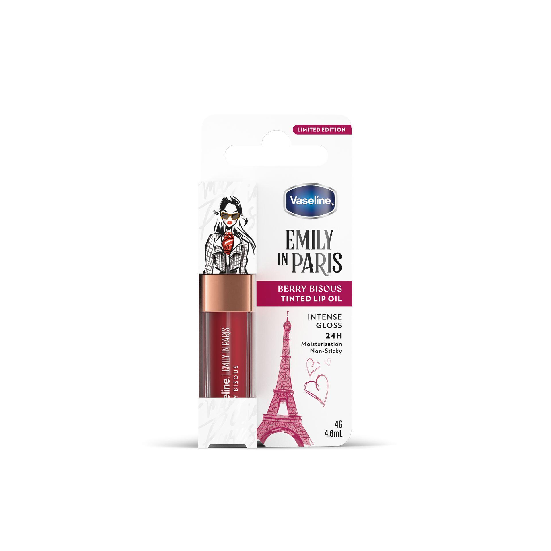 Sản phẩm Son Dưỡng Có Màu VASELINE Emily In Paris Berry Bisous Tinted Lip Oil | 4.6ml