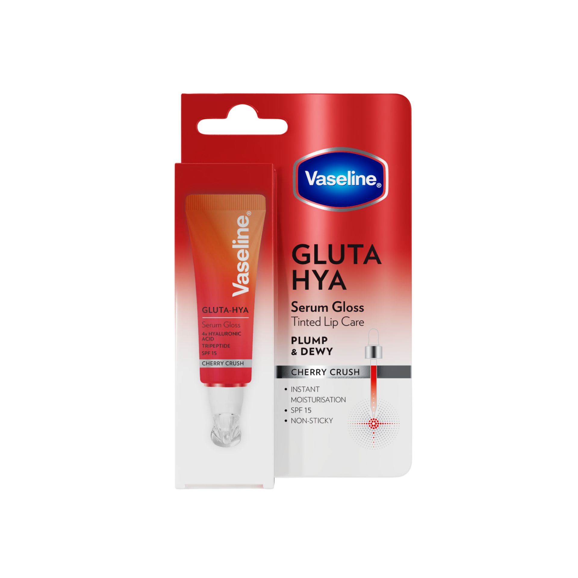 Sản phẩm Son VASELINE Gluta-Hya Lip Serum Gloss Cherry Crush | 10ml
