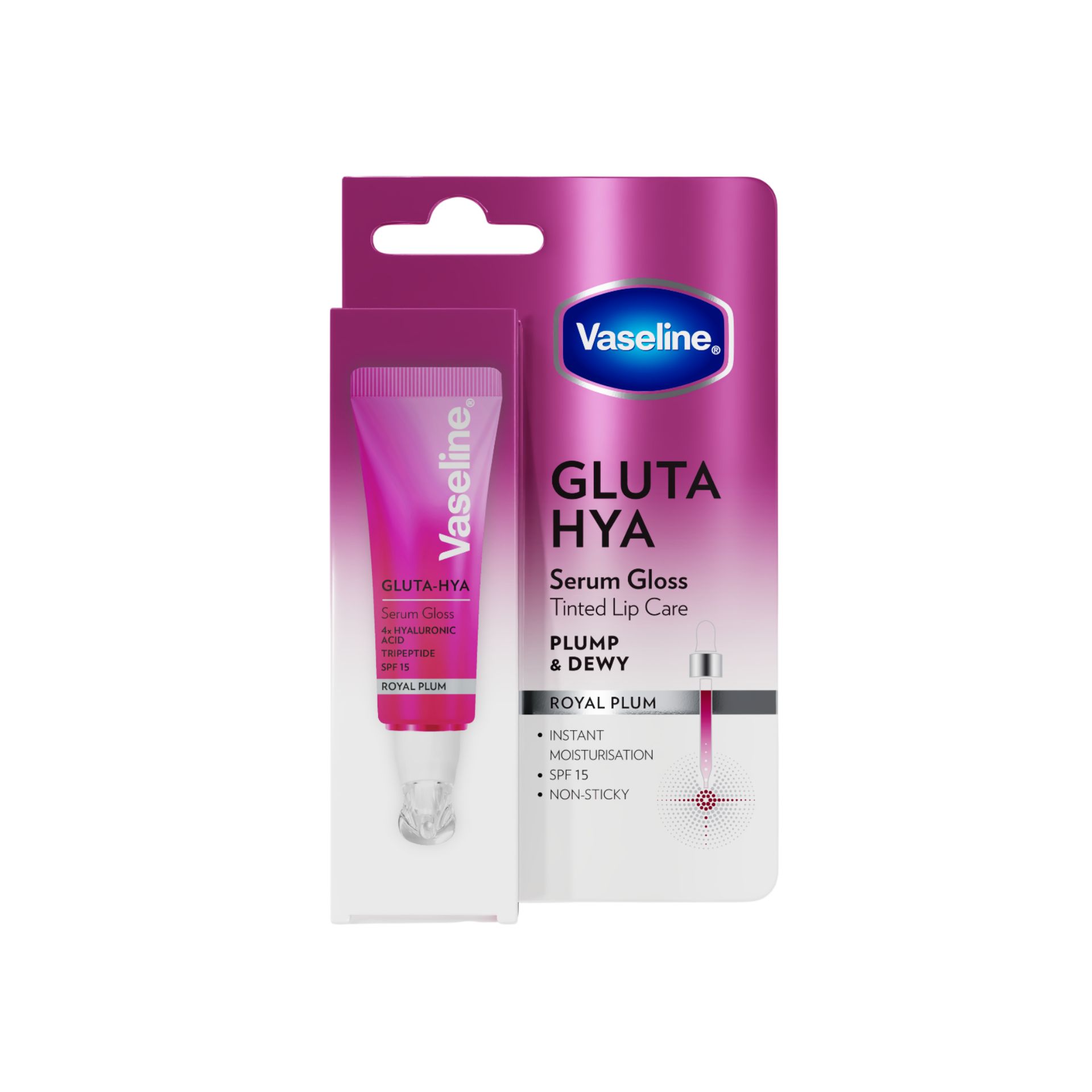 Sản phẩm Son VASELINE Gluta-Hya Lip Serum Gloss Royal Plum | 10ml
